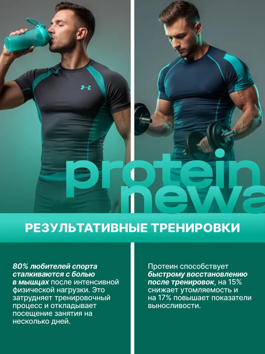 Протеин вкус Банан, Протеиновый коктейль 750 грамм