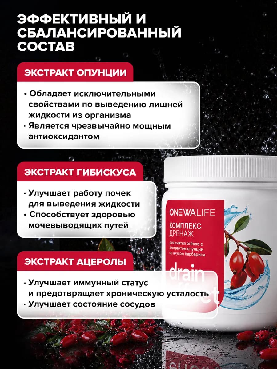 Дренажный напиток для похудения от отеков, барбарис