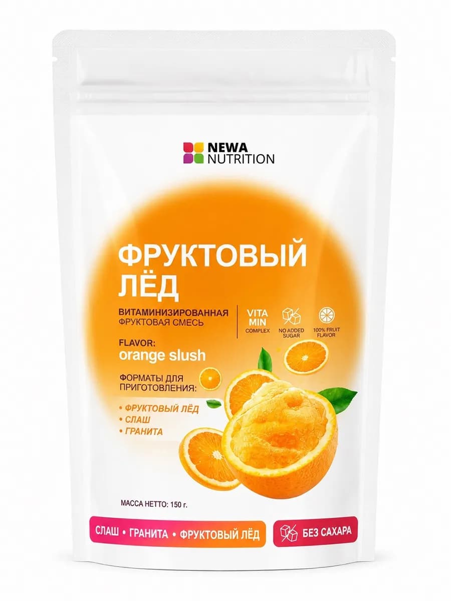 Фруктовый лед, слаш со вкусом Апельсин
