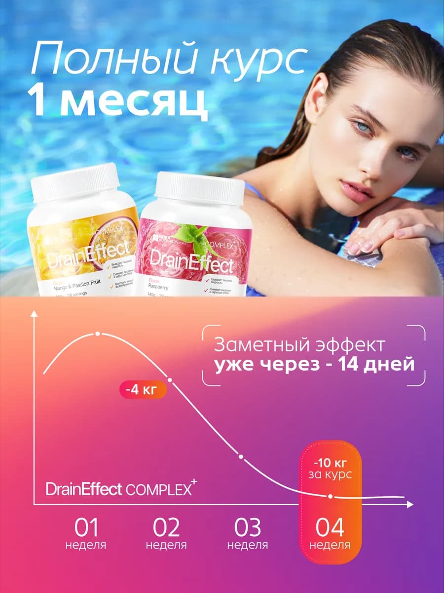 Дренажный напиток от отеков и для похудения, гранат