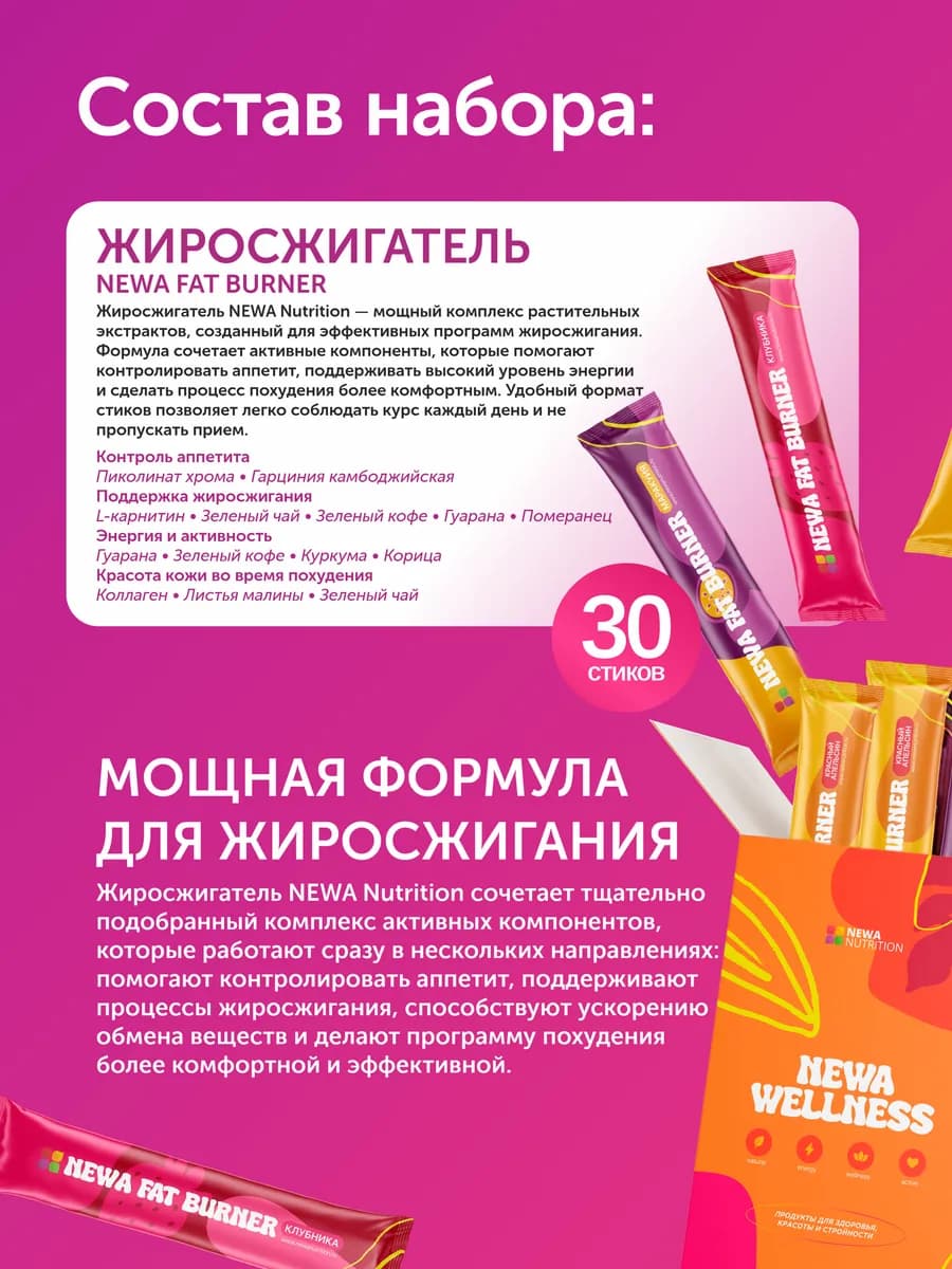 Набор для Контроля веса, Протеин и Мощнейший Жиросжигатель