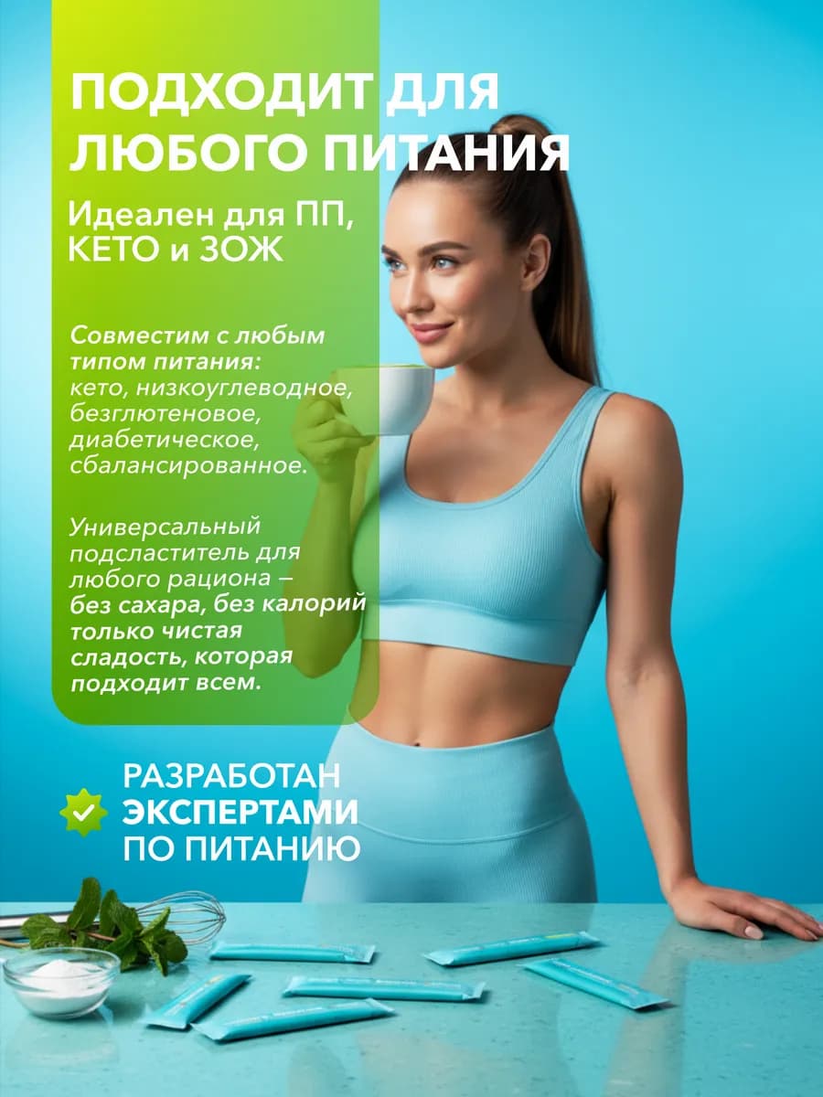 Сахарозаменитель Эритрит Стевия Инулин
