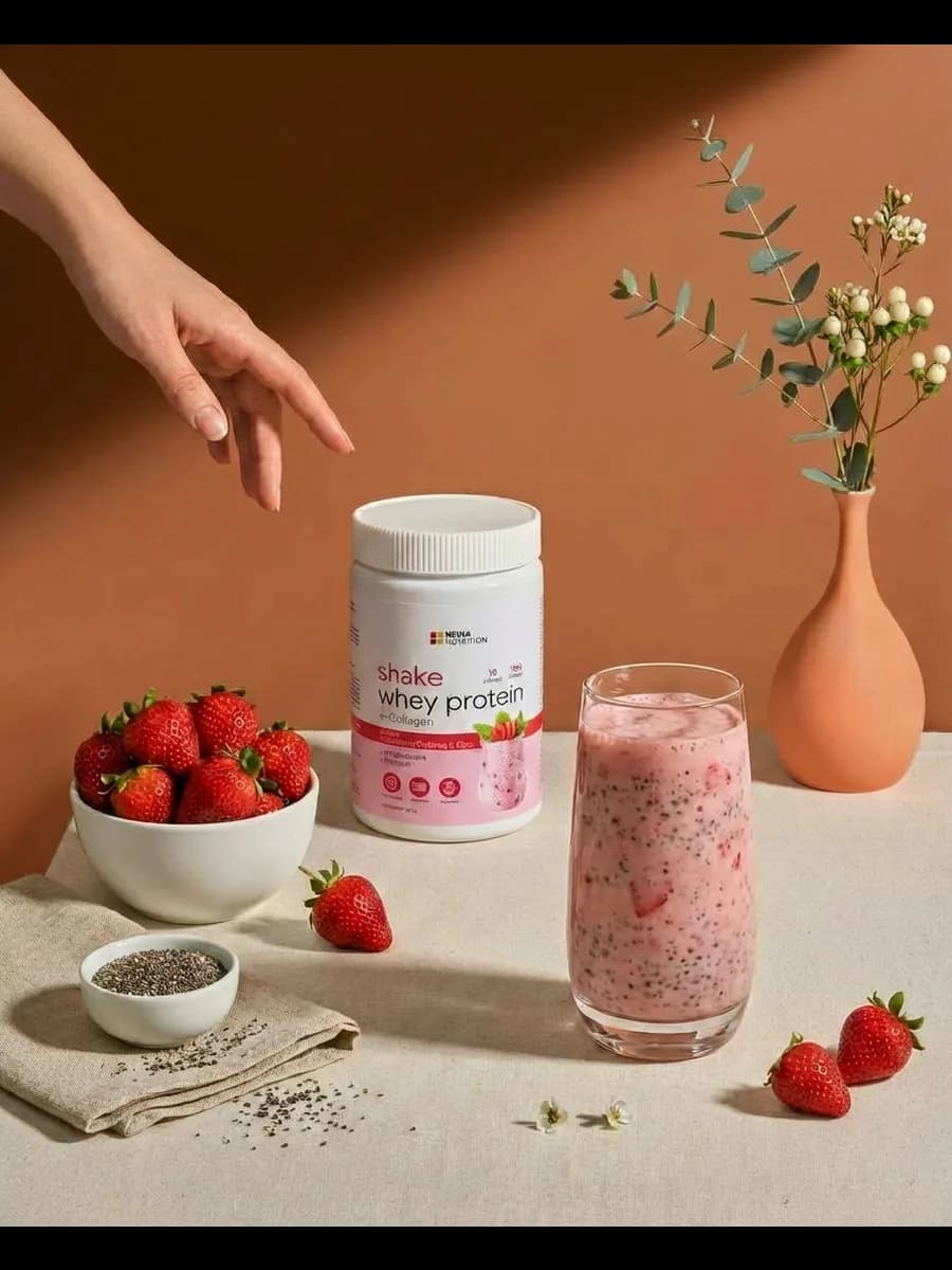 Протеин вкус Клубника, Протеиновый коктейль 300 грамм