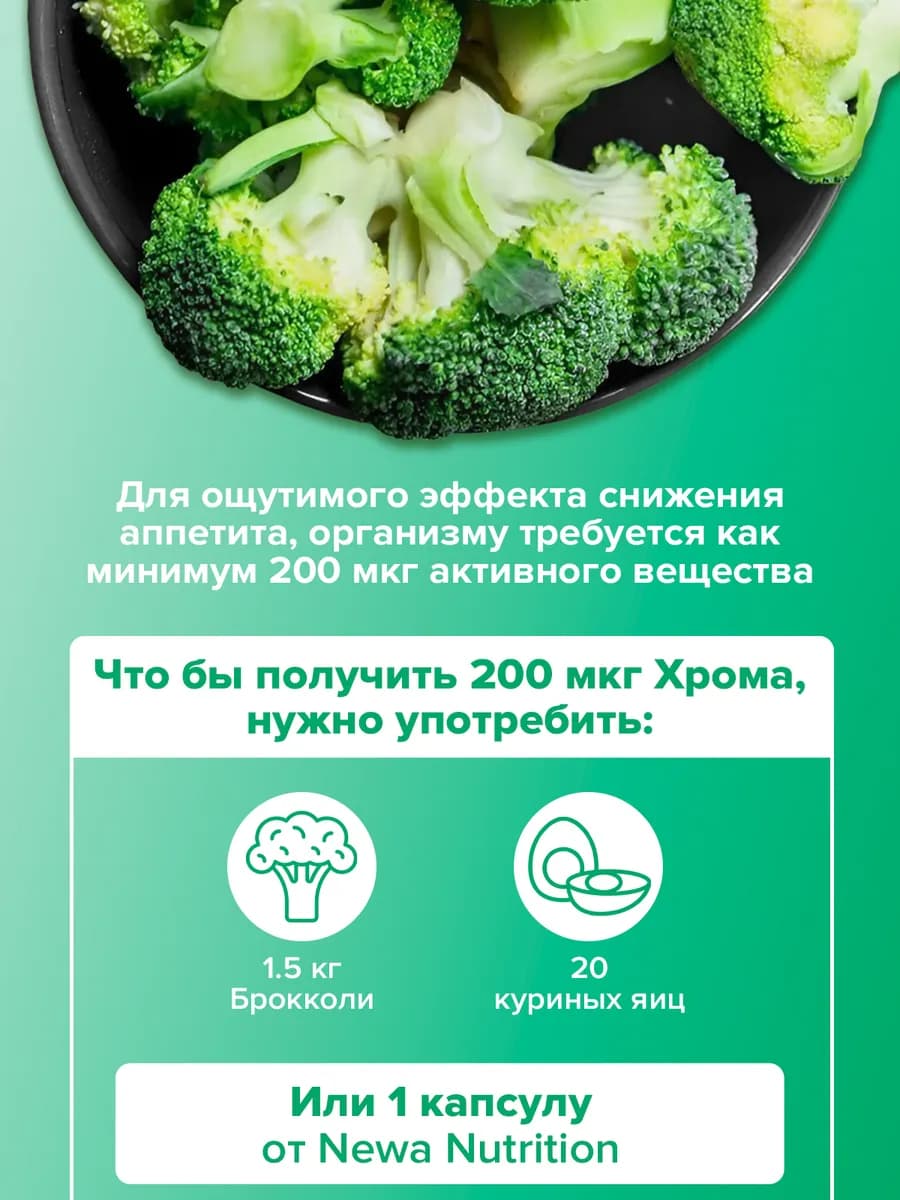 Хром пиколинат для контроля веса и снижения аппетита,60 капс