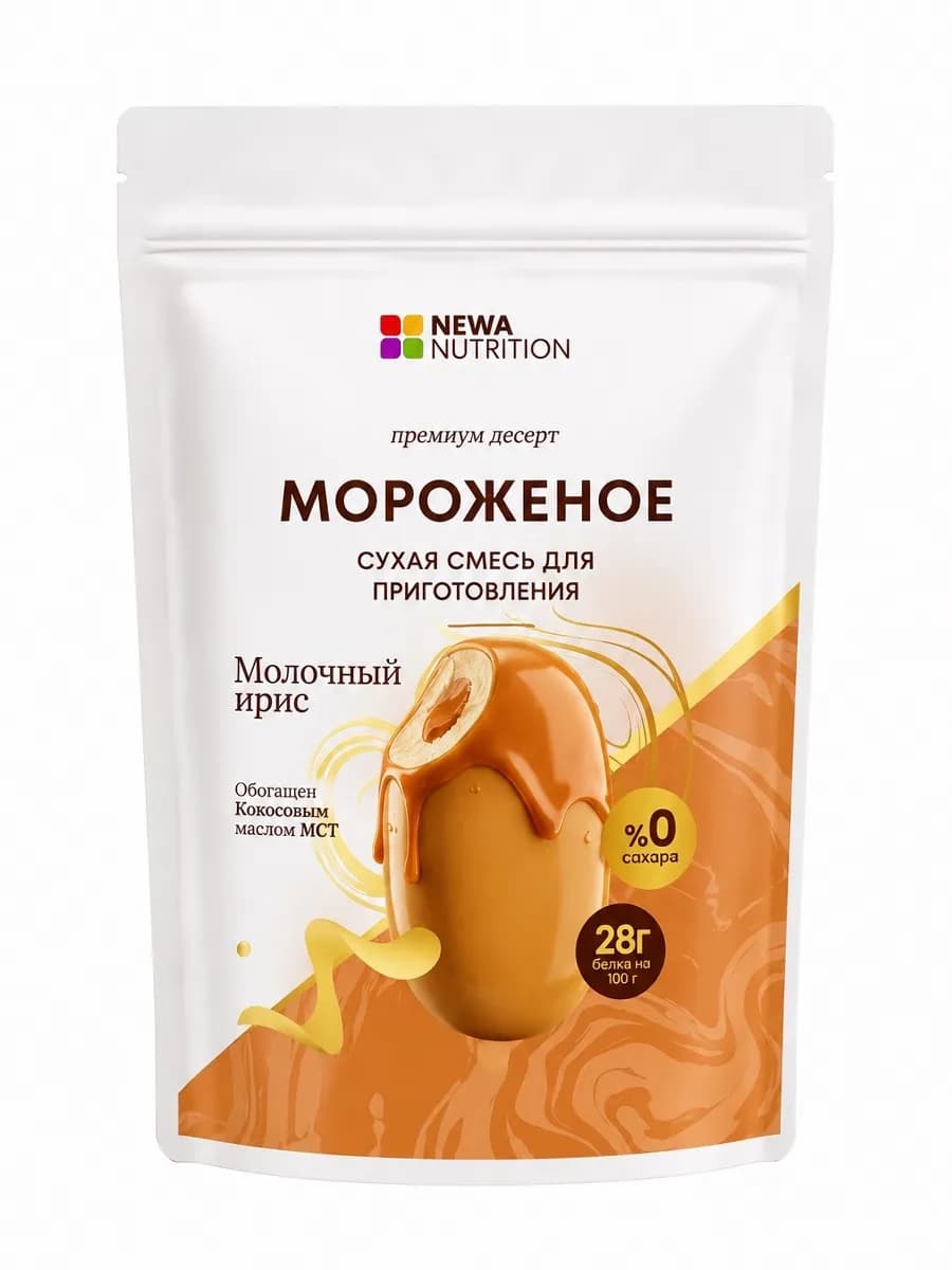 Смесь для протеинового мороженого, молочный ирис