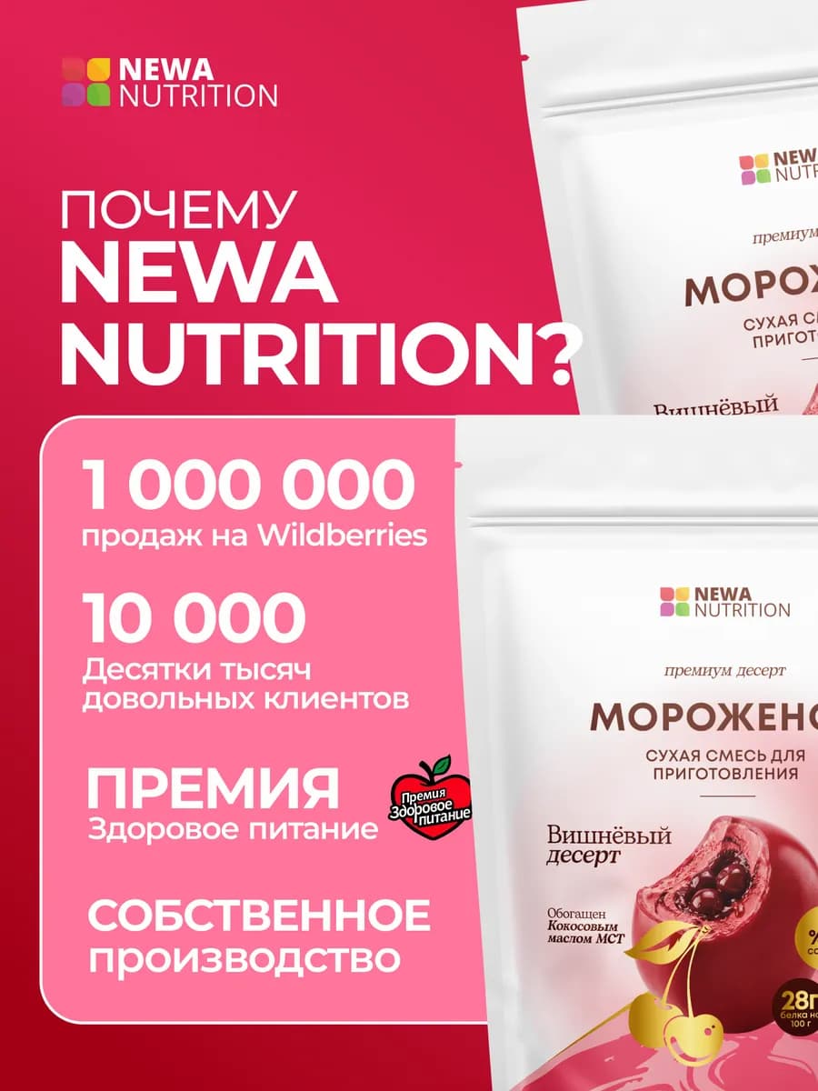 Смесь для протеинового мороженого, вишневый десерт